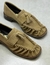 Mocassim de Camurça Drapeado - Bege Fendi - Luiza Barcelos