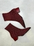 Bota Meia Salto Bloco Knit - Vinho Mahogany - Carrano na internet