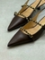 Scapin Slingback Couro - Grease Coffee - Luiza Barcelos - comprar online