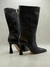 Bota de Cano Médio em Couro - Preto - Luiza Barcelos - comprar online