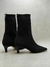 Bota Meia Salto Fino Knit - Preto - Carrano