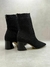 Bota Meia Salto Bloco Wave Knit - Preto - Carrano - comprar online