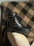 Bota Coturno Maxi Studs Tratorada Couro - Preto - Carrano
