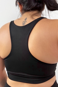 Top Fitness Nadador Alta Sustentação Preto Basic - TF Move