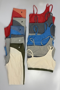 Conjunto Legging + Top Canelado Power na internet