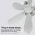 Ceiling fan with base and LED night lights - buy online