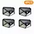 Solar Wall Light Outdoor Waterproof Garden Light Solar Powered