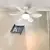 Ceiling fan with base and LED night lights on internet
