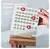 Handmade acrylic calendar with wooden base