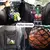 Car storage net between seats, pet barrier