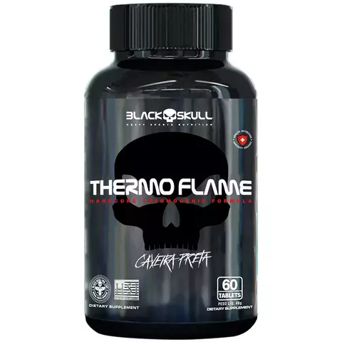 Termogênico Thermo Flame Black Skull - 60 Cápsulas