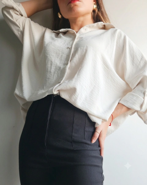 Camisa overside cey blanca