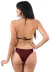 Biquini De Amarrar Rose Com Marsala Alcinha | REF: BK69 - bemijo