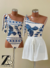 Body Ana Floresta Azul (3483) - comprar online