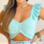 Cropped Feminino Tricot Blusas Femininas Moda Verão (PAMELA)