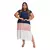 Vestido Plus Size Casual Soltinho Midi com Bolsos - comprar online