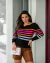 Blusa Feminina Ciganinha 4 Cores Tricot Moda Blogueira (ELIZA)