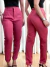 Calça Feminina Alfaiataria Skinny Tabata Cor:Rosa Claro;Tamanho:M