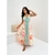 Vestido Feminino Longo Estampado com Bojo Decote V Inspiração Farm Tendência - comprar online