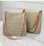 Bolsa de palha cesta de rattan