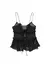 Regata semi-transparente com babados Trza - comprar online