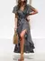 Maxi Vestido Floral Longo Chiffon - Ziara Fashion