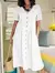 Vestido midi com botões frontais Mooclound