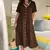 Vestido midi com botões frontais Mooclound - Ziara Fashion