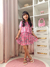 Tapete infantil rosê e off white