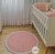 Tapete Rosa e Branco- Decoração Quarto de Bebê