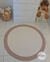 tapete quarto de bebê off white e marron