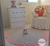 Tapete de crochê redondo cinza claro e rosa - quarto de bebê - Ateliê Vera Peixoto - tapetes de crochê para decoração quarto de bebê e infantil
