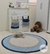 Imagem do Tapete de crochê redondo para decoração de quarto de bebê menino
