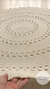 Tapete de crochê off white para sala - loja online