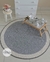 Tapete de crochê para sala cinza e off white na internet