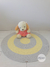 Tapete infantil de crochê cinza e amarelo na internet