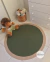Tapete quarto de bebê Safari verde e bege