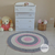 Tapete infantil de crochê redondo - Ateliê Vera Peixoto - tapetes de crochê para decoração quarto de bebê e infantil