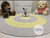 Imagem do Tapete Quarto Infantil amarelo e cinza - 1,20 de diâmetro