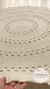 tapete de crochê para sala off white