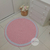 Imagem do Tapete Rosa e Branco- Decoração Quarto de Bebê