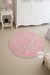 decoração quarto de bebê menina tapete rosa e cinza claro