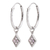Argola de Prata Losango com Zircônia - comprar online