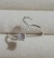 Anel regulavel letra S cravejado com zirconia cristal G - comprar online