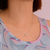 Colar Prata com Pingente Coração White Zircônia - Via Prata Lunar