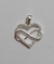 Pingente coração cravejado de zirconia cristal com simbolo infinito liso 1,8cm de comp e 1,5 cm de diametro - comprar online