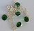 Pulseira Prata 5 Zirconia Esmeralda 5 mm , 18,5cm - comprar online