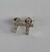 Brinco Prata Cruz Pequena com Zircônia 1cm x0,7 mm - comprar online