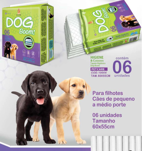 Tapete Higiênico Canino Phoenix Dog Boom C/6 Uni
