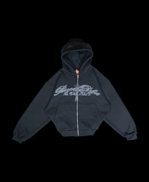 Royal Black Zip